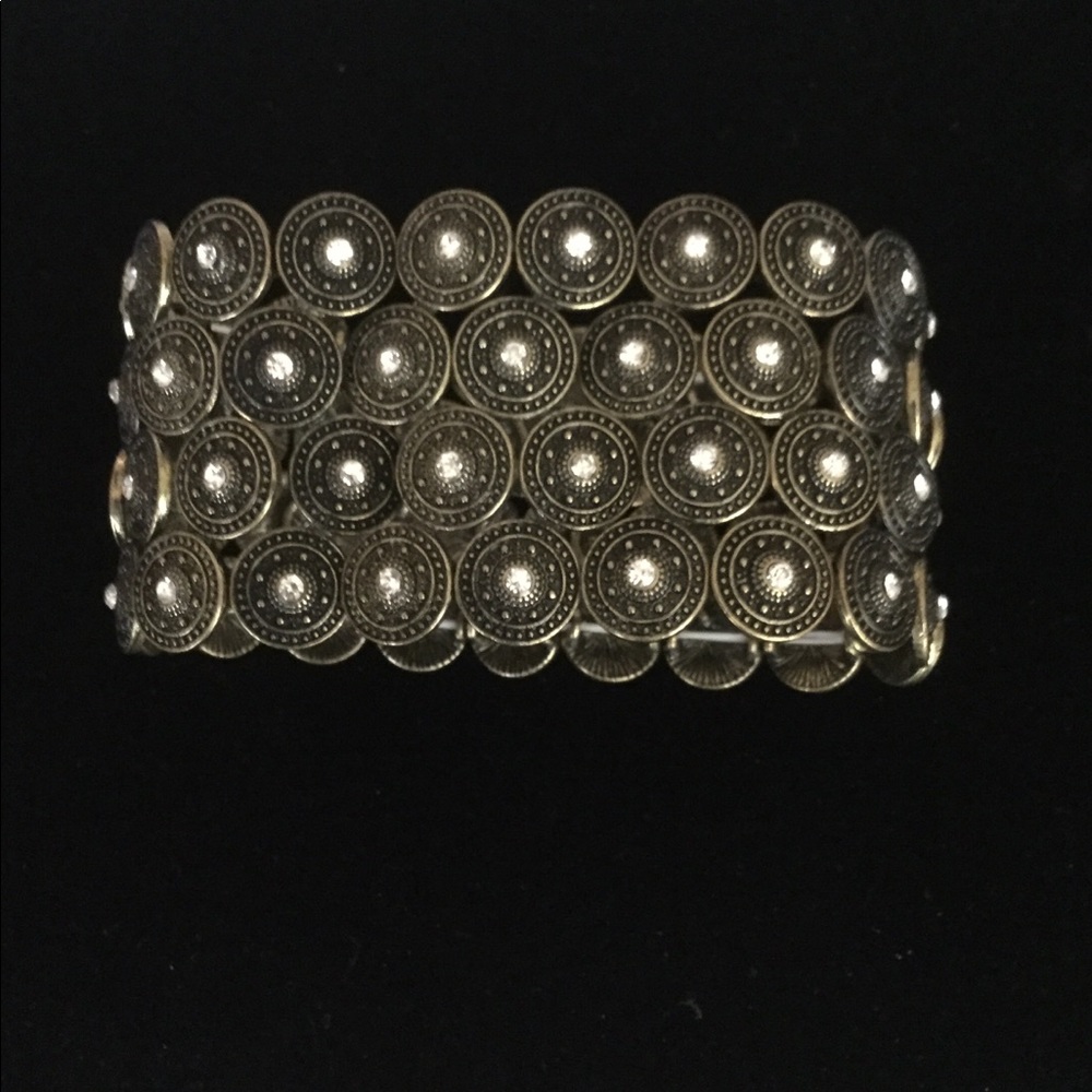 DRAGON Rhinestone Cuff Bracelet - Picture 2 of 2